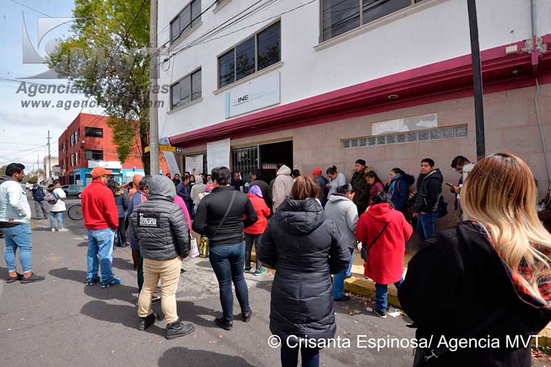 Cerrarán módulos del INE hasta las 12 de la noche este miércoles 31 de enero
