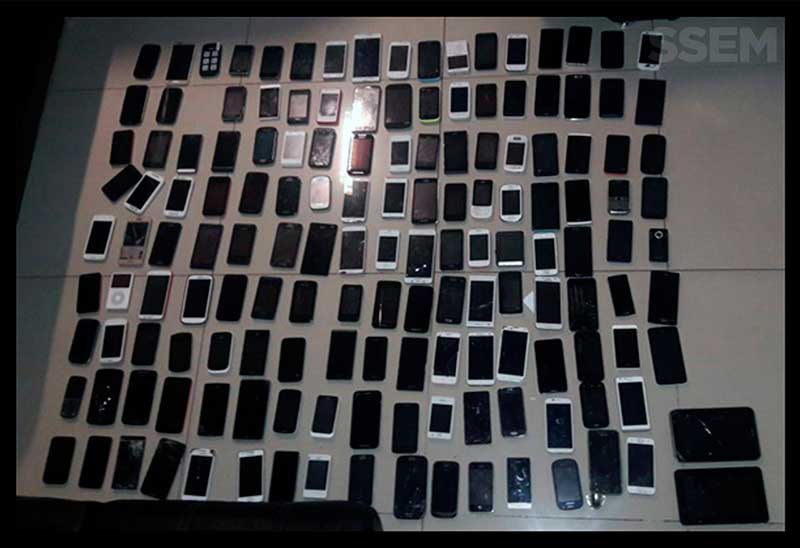 Capturan sujeto con 150 teléfonos celulares de dudosa procedencia