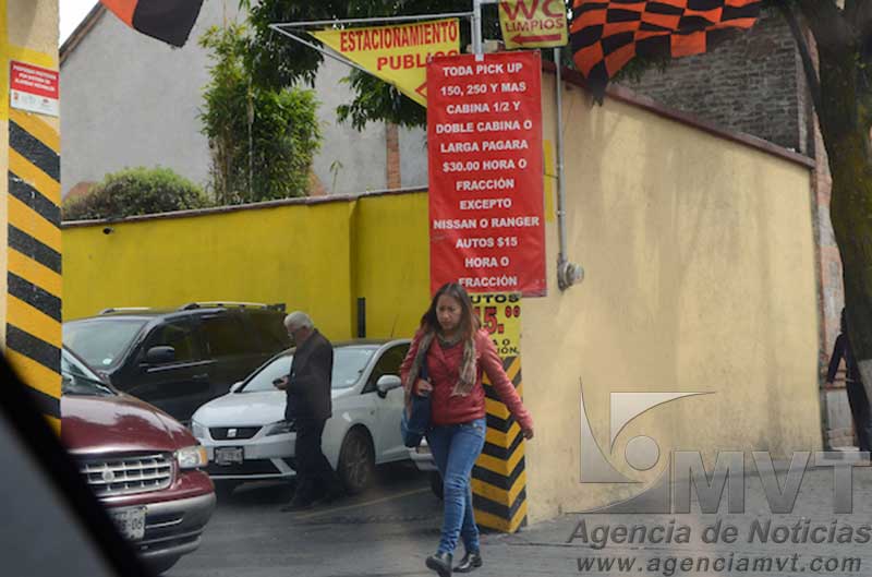Subirán 2 pesos la tarifa de estacionamientos en centro de Toluca, de 16 a 18 pesos hora o fracción