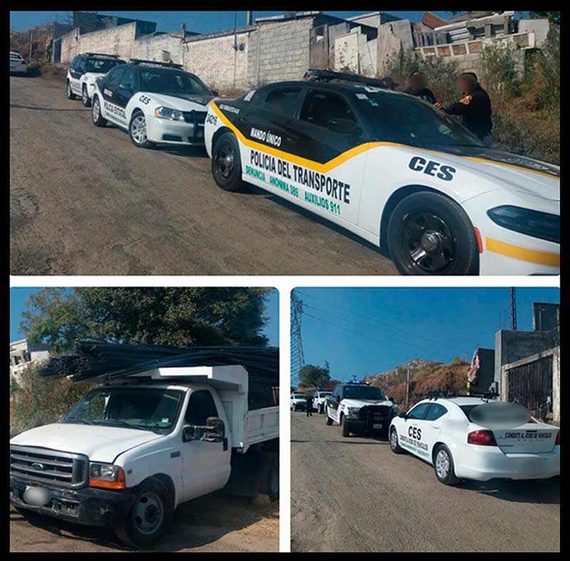 Recuperan mercancía robada y atrapan cuatro presuntos responsables