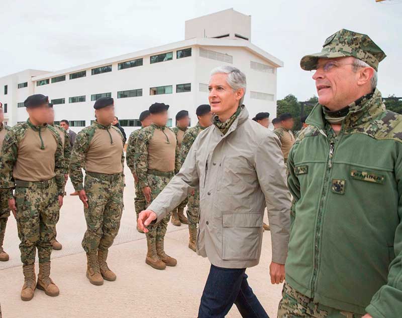 Supervisan Del Mazo y Soberón el Centro de Adiestramiento Naval Militar de Valle de Bravo