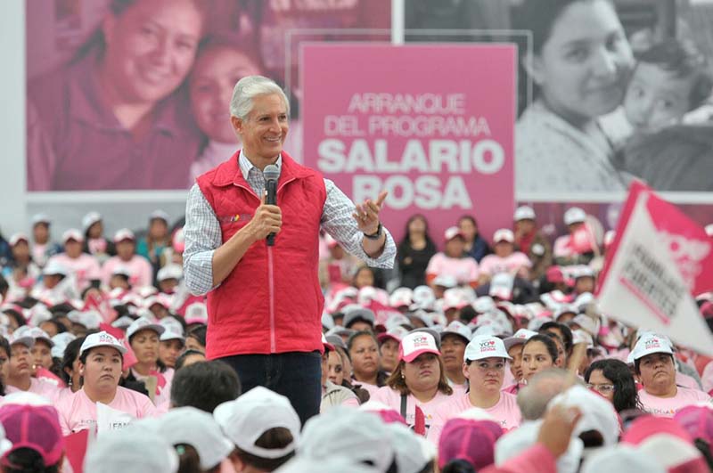 Con salario rosa mujeres pueden estudiar algún arte u oficio: Alfredo del Mazo