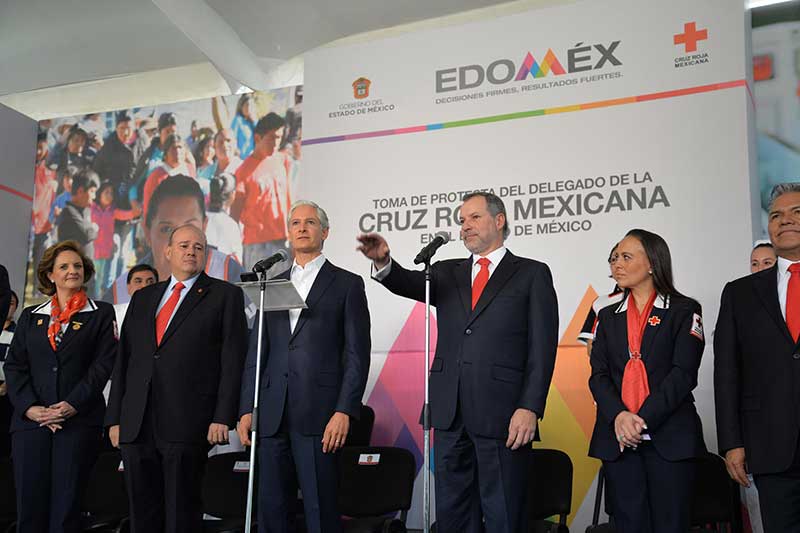 Rinde protesta Jorge Forastieri Muñoz como Delegado Estatal de Cruz Roja en el Estado de México