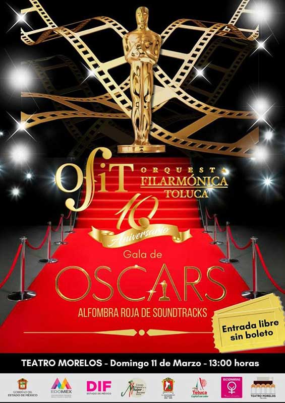 Traslada OFiT a Toluca la alfombra roja de la entrega del premio Oscar