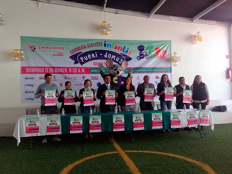 Convocan a carrera ciclista infantil en Toluca