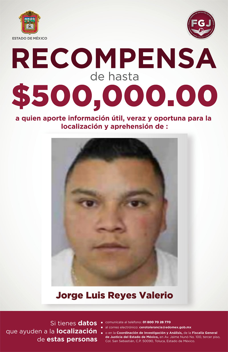 Ofrecen 500 mil pesos para localizar y aprehender a un probable homicida