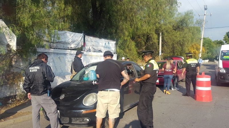 Detienen autoridades estatales y federales a 60 personas en operativo en Cuautitlán Izacalli