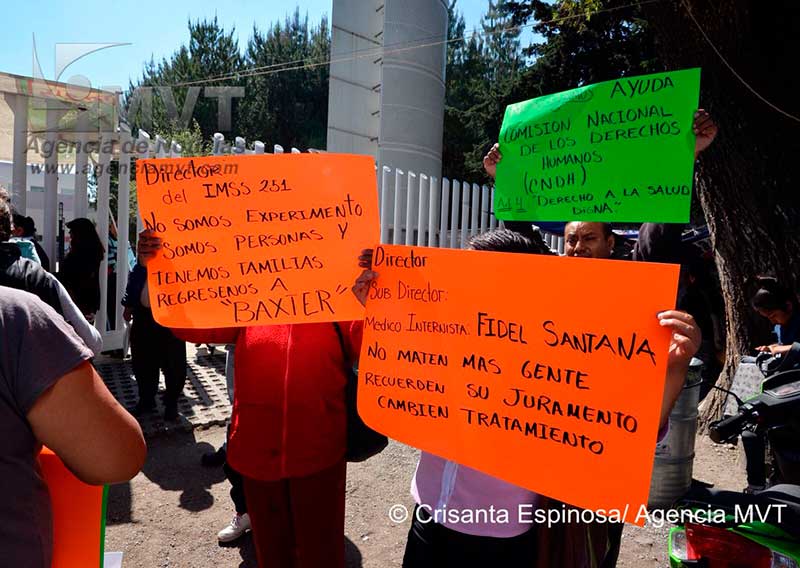 Denuncian que productos de hemodiálisis de mala calidad provocan trastornos graves a pacientes en el IMSS Poniente