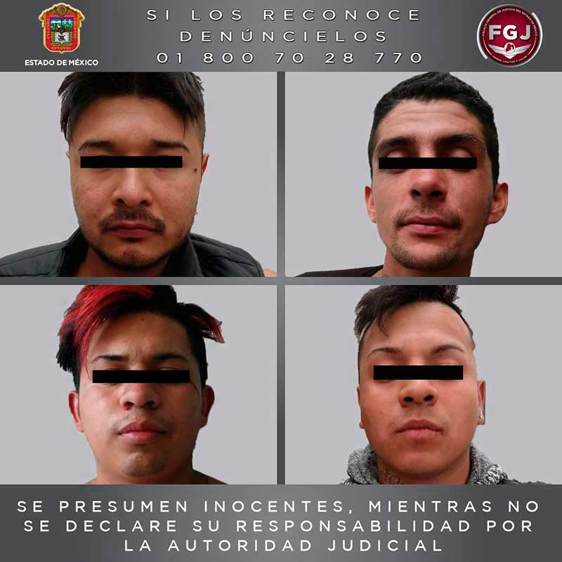 Aseguran a cuatro por presunto robo en Ecatepec