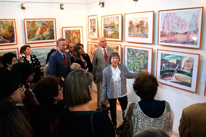 Inauguran exposición colectiva Caras de Rusia en Museo de la Acuarela