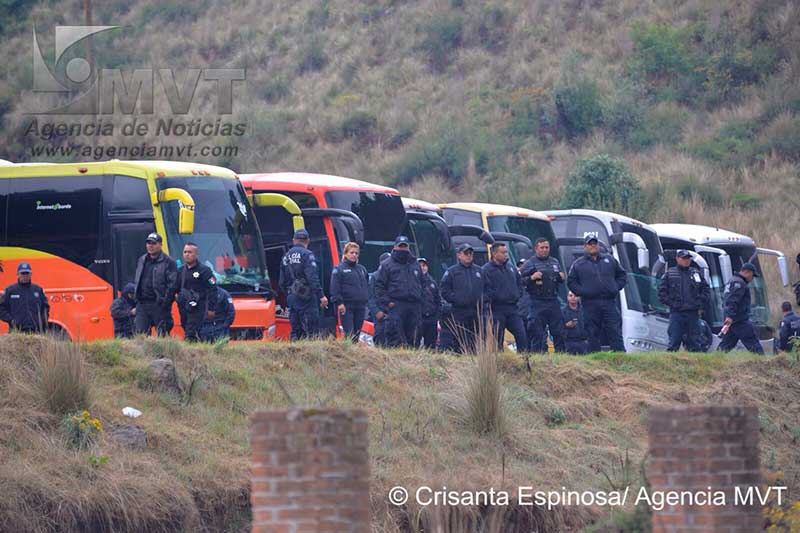 Con soldados y policías reinician obras del Tren Interurbano; comuneros acusan violación de Amparo