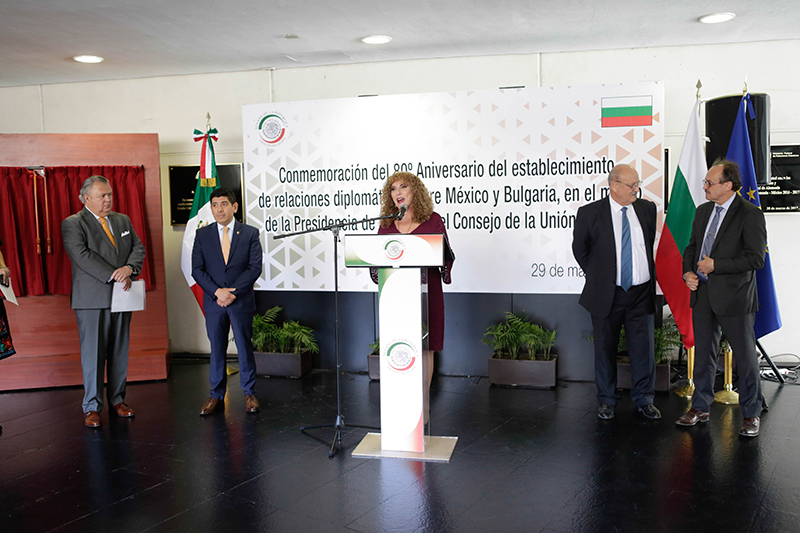 Celebran 80 años de relaciones México-Bulgaria