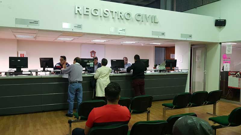 Retoma operaciones el Registro Civil en Toluca