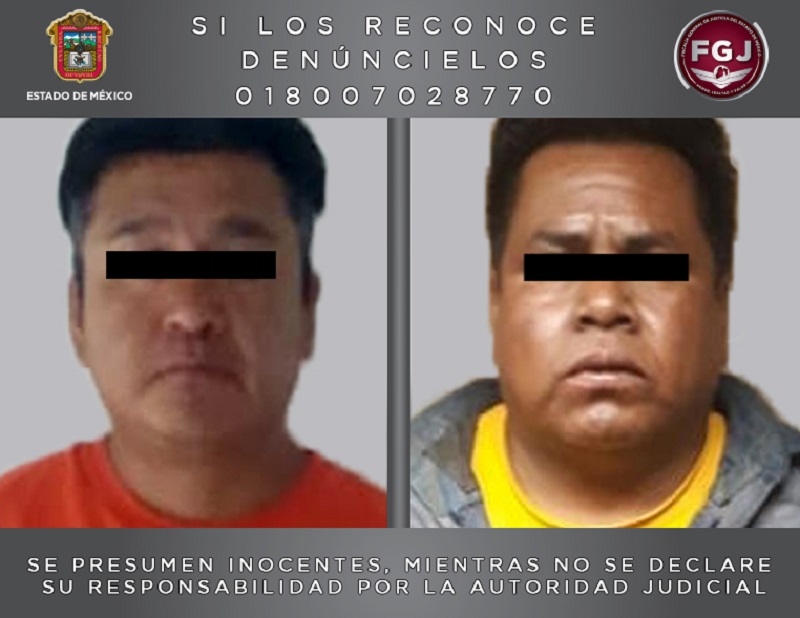 Detienen a dos extorsionadores en Toluca