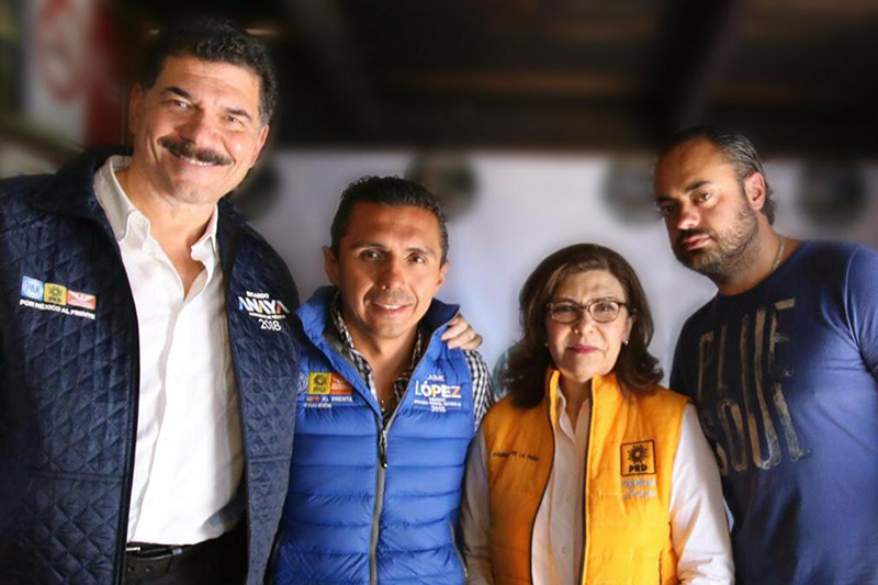 Arropan liderazgos nacionales de PAN y PRD a Jaime López