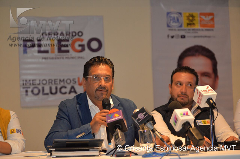 Se necesita duplicar la fuerza policial en Toluca: Gerardo Pliego