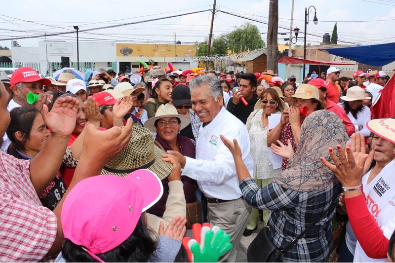 Encuentra Fernando Zamora apoyo de ciudadanos de Santa María Totoltepec
