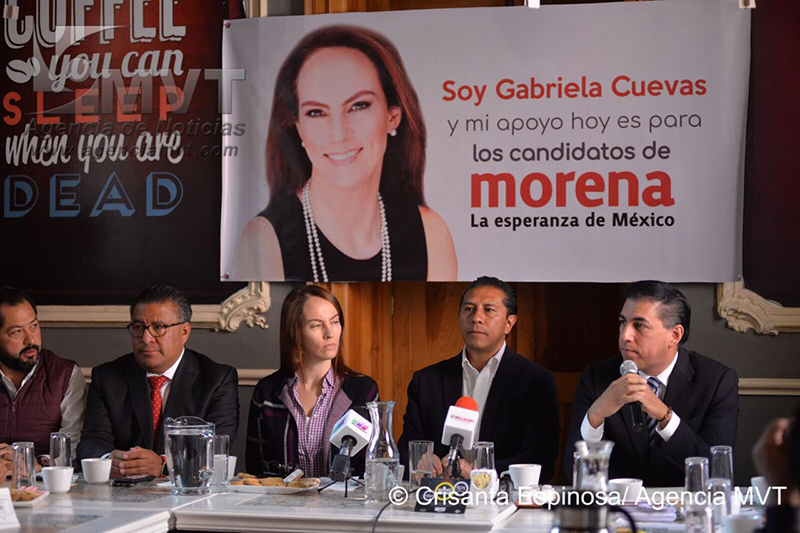 Apoya Gabriela Cuevas campaña de Juan Rodolfo Sánchez Gómez