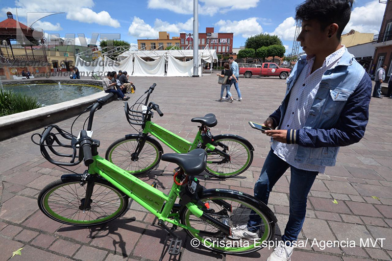 Estrena Metepec programa piloto de bicicleta compartida
