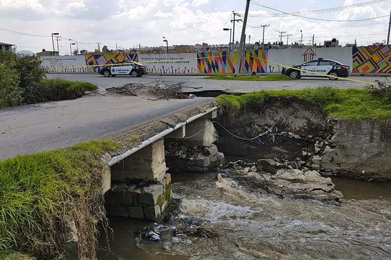 En riesgo de colapso, puente en San Diego Linares