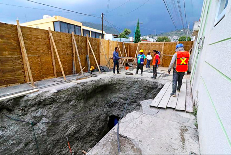 Suman más de 40 días de labores para arreglar socavón de Colonia San Bernardino
