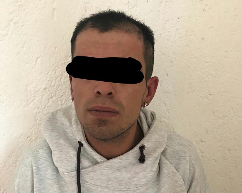 Detienen en Metepec a «El Pulques» por asalto a mano armada