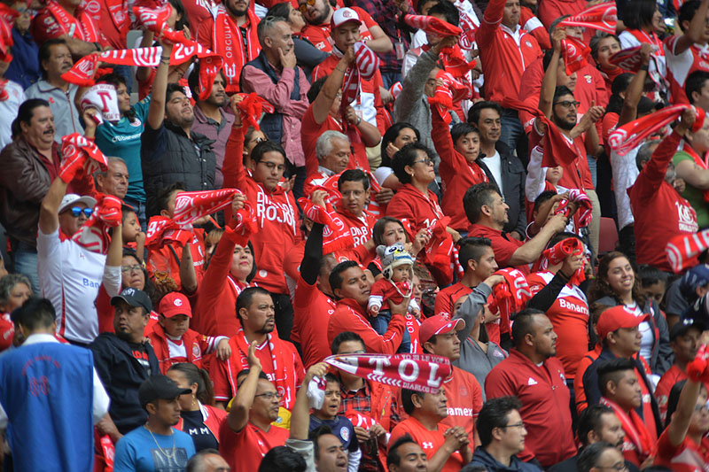 Promedia Toluca 17 mil aficionados por partido