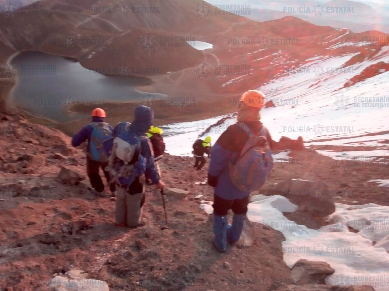 Rescata SS a cuatro extraviados en el Nevado de Toluca