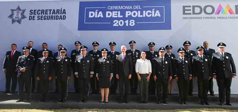 Celebran Día del Policía en el Estado de México