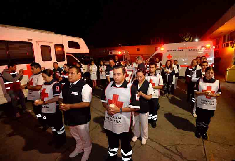 Recuerdan a elementos caídos en Cruz Roja mexiquense