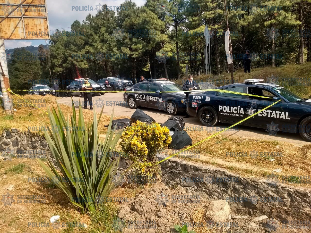 Asegura SS bolsas con presunta droga en Ocoyoacac