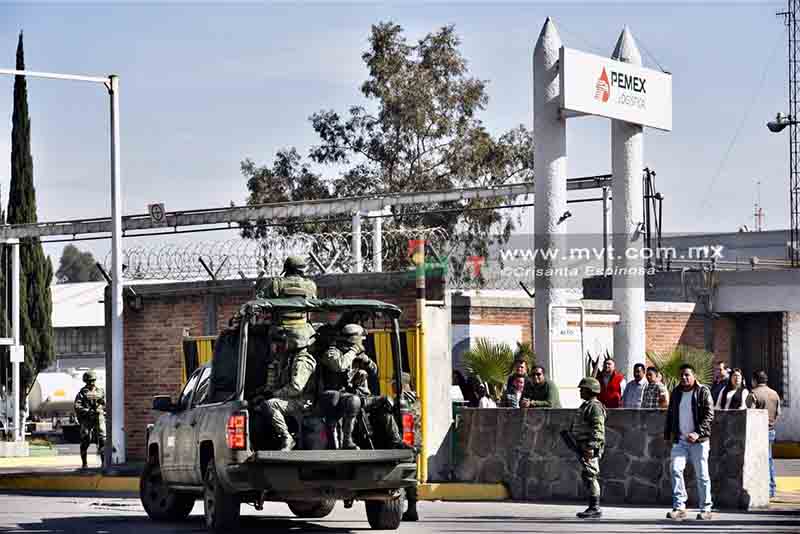 240 efectivos del Ejército a instalaciones de Pemex en Toluca