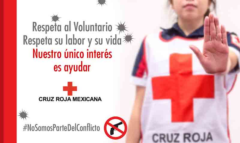 Se suma Cruz Roja del Edoméx a campaña «No Somos parte del Conflicto»