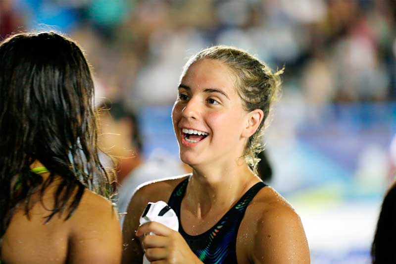 La nadadora Athena Meneses rompe 5 récords y obtiene 8 medallas en Olimpiada Nacional