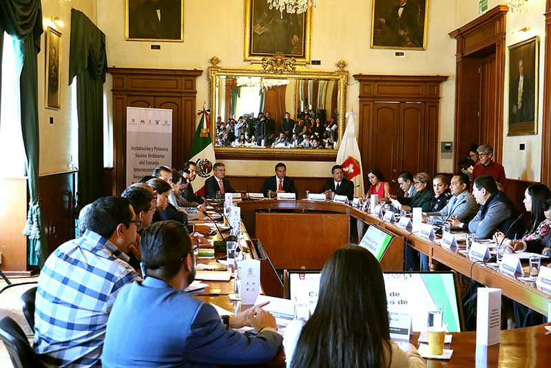 Rinde protesta Juan Rodolfo Sánchez como presidente del Consejo Intermunicipal de Seguridad Pública