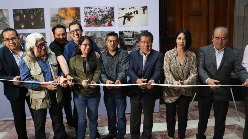 Inauguran expo de fotoperiodismo estatal en la Legislatura