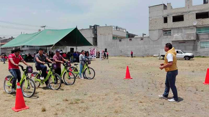 Autoridades de Toluca promueven el uso de la bicicleta