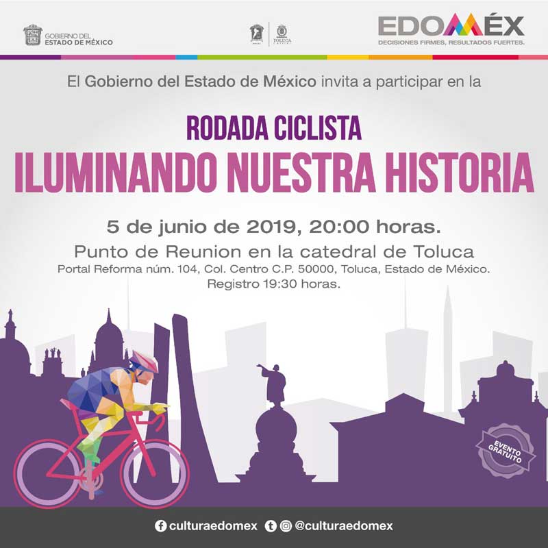 Toluca invita a conocer edificios históricos a bordo de una bicicleta