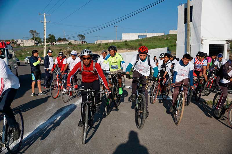 Más de 300 ciclistas en la primera carrera de «Ciclismo de Montaña 2019» de Almoloya de Juárez