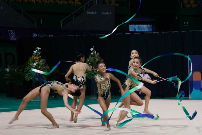 Equipo Mexiquense de gimnasia rítmica destaca en Olimpiada Nacional 2019