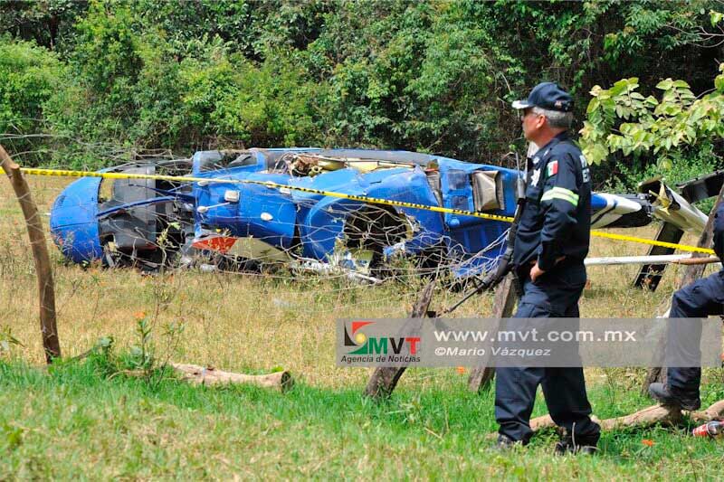 Detienen a un policía estatal por disparar contra helicóptero derribado en Sultepec