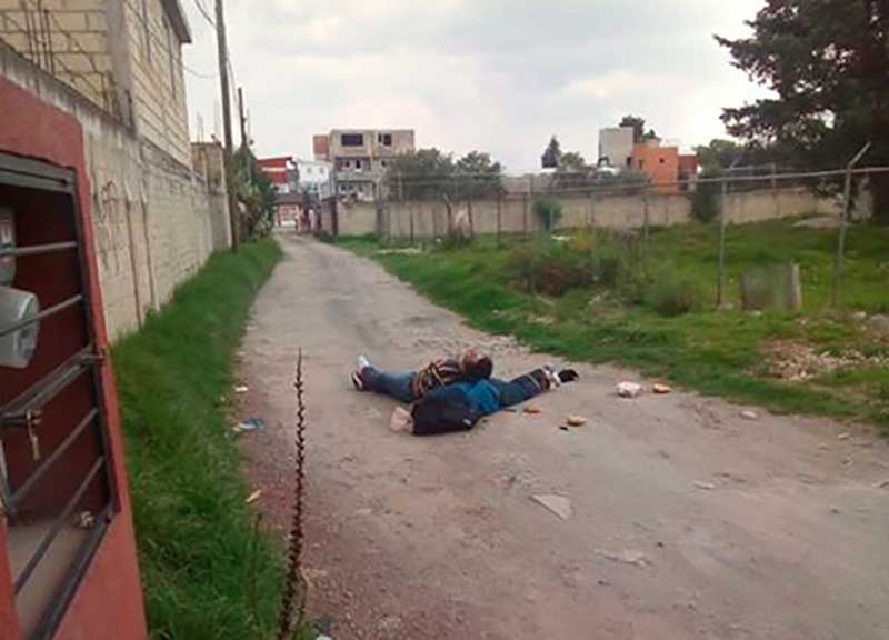 Asesinan a dos personas en Metepec, estaban atados y torturados