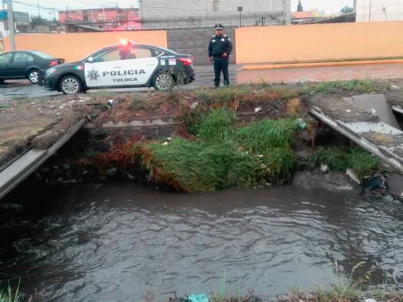 Son monitoreados siete puntos susceptibles de inundación en Toluca