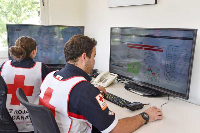 Ambulancias de Cruz Roja se monitorean por sistema satelital para eficientar atención de emergencias