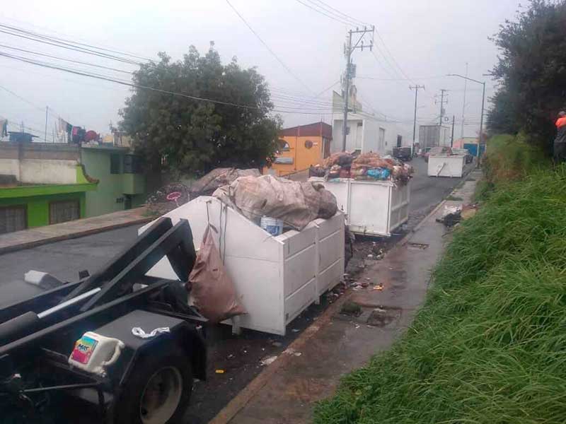 Hay 11 contenedores de basura en puntos estratégicos de Toluca