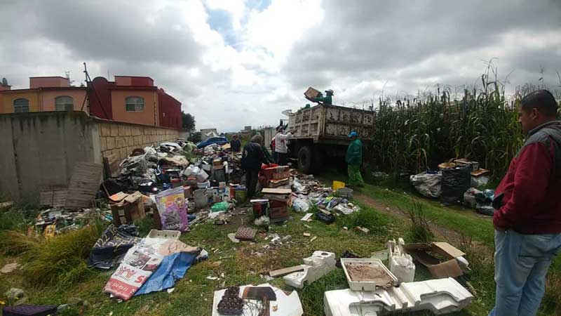 Liberan de residuos sólidos vía pública en Capultitlán