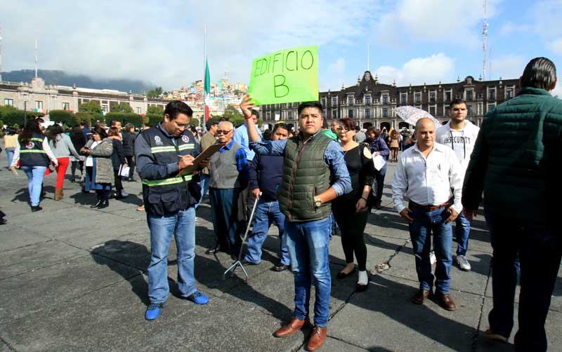 Cumple objetivos simulacro del Ayuntamiento de Toluca