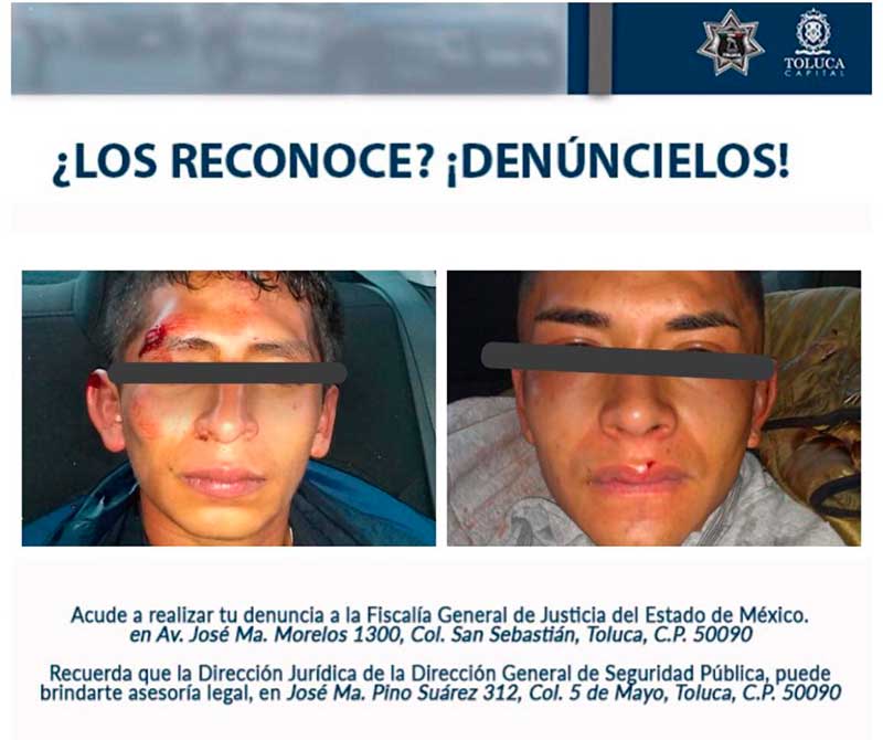 Asaltaron a los pasajeros e hirieron al chofer en Santa Ana Tlapaltitlán Toluca