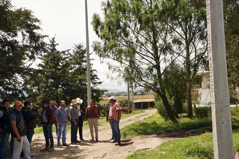 Inicia ampliación de red de electrificación en La Unión, Cieneguillas de Guadalupe.