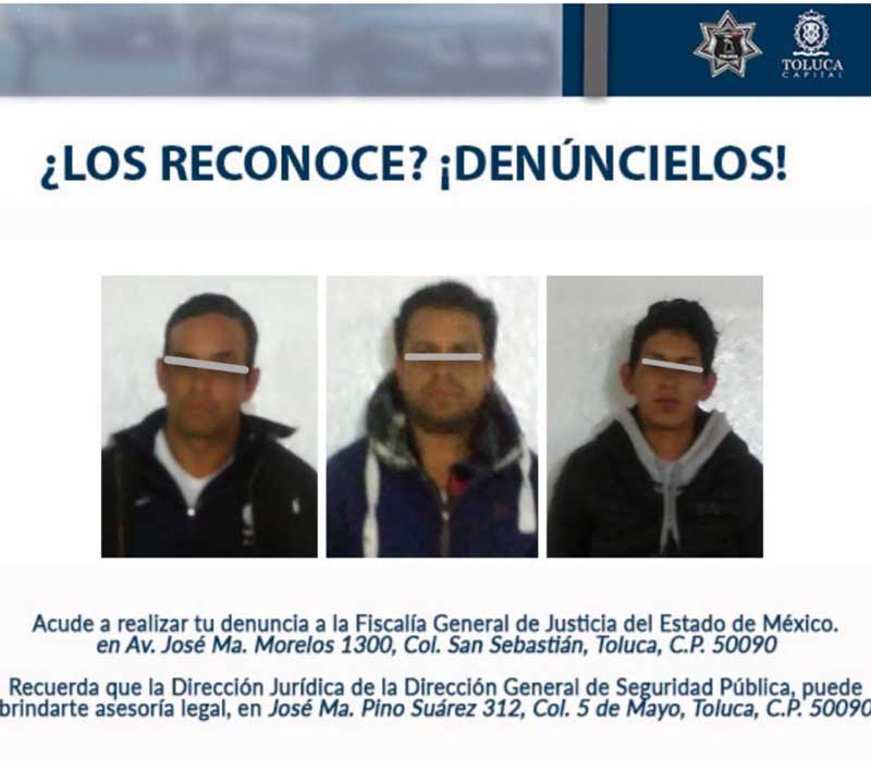Caen presuntos ladrones en Centro Histórico